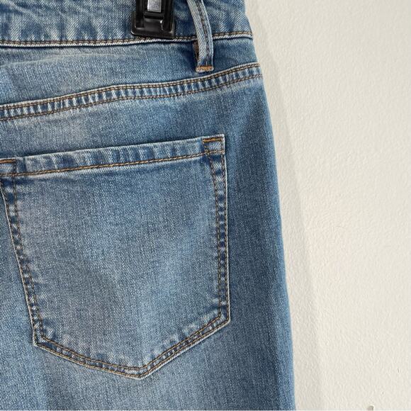 NWT Rachel Roy Silver Sequin Embellished Straight Leg Ankle Denim Jeans 29 - Picture 9 of 14